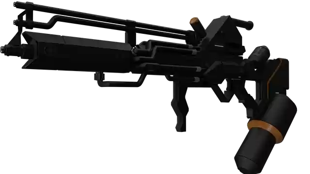 Descarga gratuita de la ilustración gratuita de District 9 Alien Weapon Gas para editar con el editor de imágenes en línea GIMP