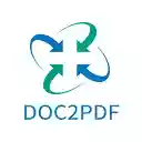 Doc2PDF  screen for extension Chrome web store in OffiDocs Chromium