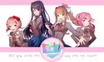 Free download Doki Doki Literature Club! 1.1.1 Windows + Linux/Ubuntu free photo or picture to be edited with GIMP online image editor