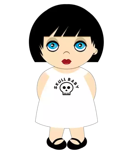 Free download Doll Cartoon Girl -  free illustration to be edited with GIMP free online image editor