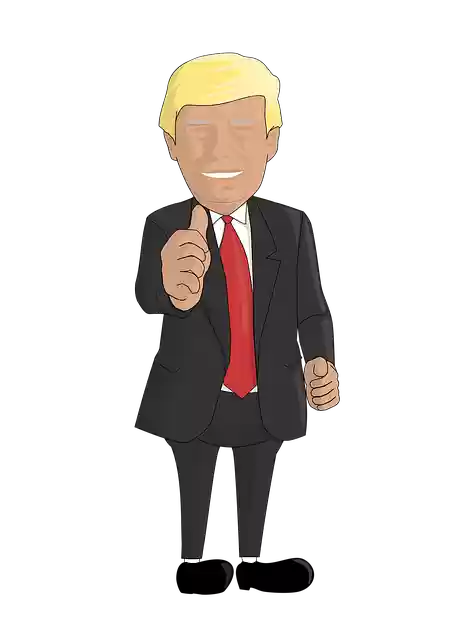 הורדה חינם של דונלד טראמפ הנשיא האמריקני איור חינם לעריכה עם עורך התמונות המקוון GIMP