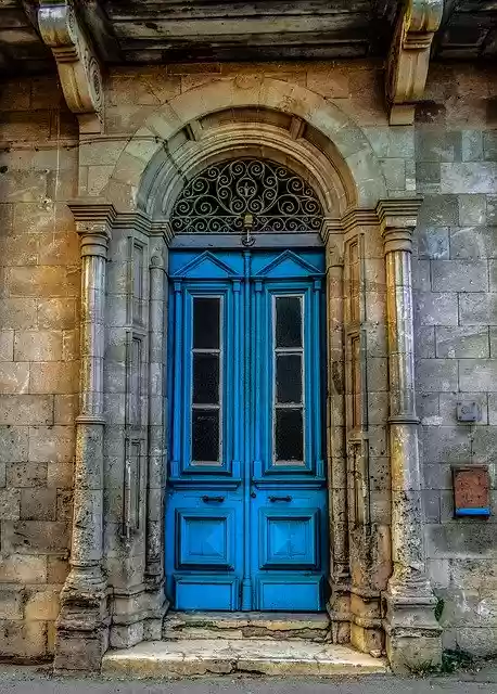 Free download Door Blue Street -  free free photo or picture to be edited with GIMP online image editor