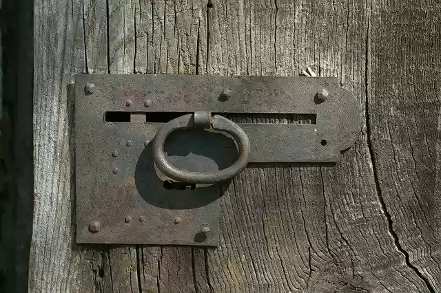 Free download Door Lock Antique Wooden -  free photo or picture to be edited with GIMP online image editor
