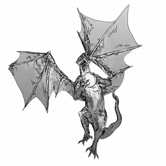 Free download Dragon Sketch Light -  free illustration to be edited with GIMP free online image editor