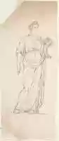Free download Drawing of Female Statue with Cornucopia free photo or picture to be edited with GIMP online image editor