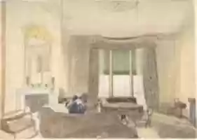 Free download Drawing Room with Seated Woman free photo or picture to be edited with GIMP online image editor