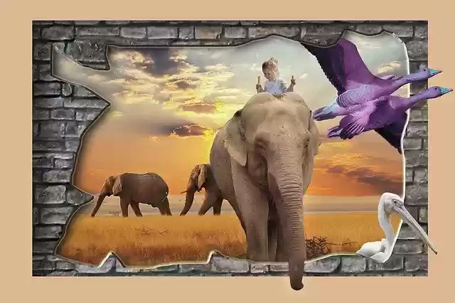 Free download Dream Animals Composing -  free illustration to be edited with GIMP free online image editor