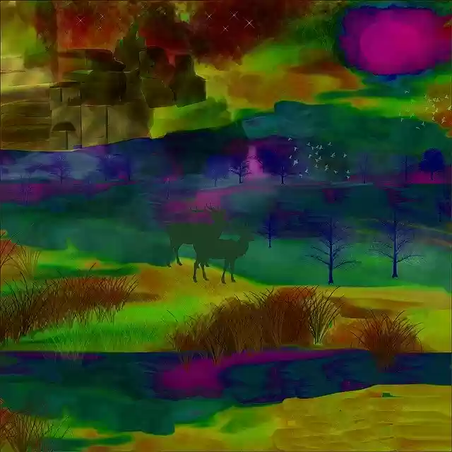 Free download Dream Nature Park -  free illustration to be edited with GIMP free online image editor