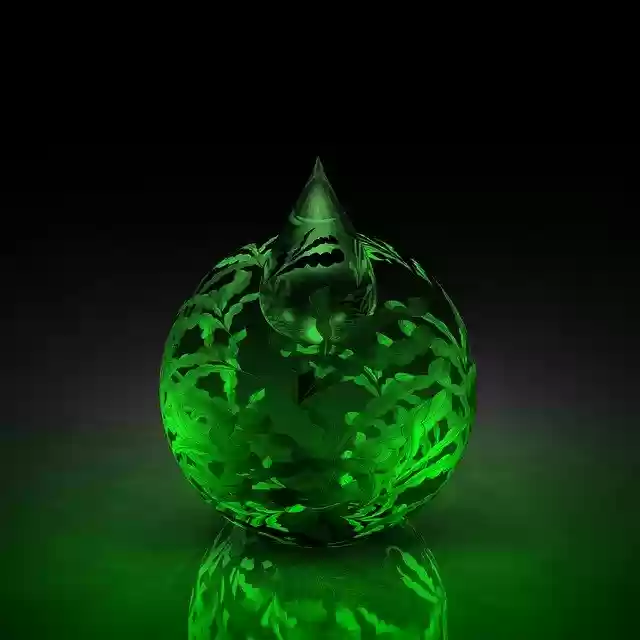 Free download Drop Of Rain Water Green -  free illustration to be edited with GIMP free online image editor