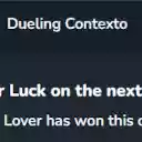 Dueling Contexto!  screen for extension Chrome web store in OffiDocs Chromium