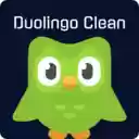 Duolingo Clean Themes  screen for extension Chrome web store in OffiDocs Chromium