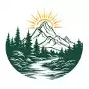 Eco Serenity: Abstract Nature Theme  screen for extension Chrome web store in OffiDocs Chromium