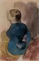 Free download Edgar Degas, Young Woman In Blue free photo or picture to be edited with GIMP online image editor