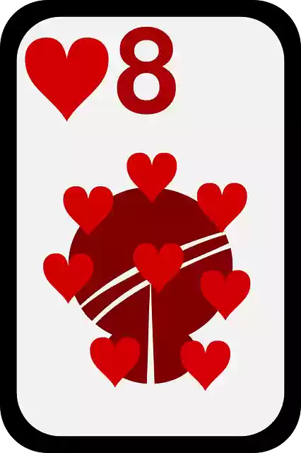 Free download Eight Hearts Card - Free vector graphic on Pixabay free illustration to be edited with GIMP free online image editor