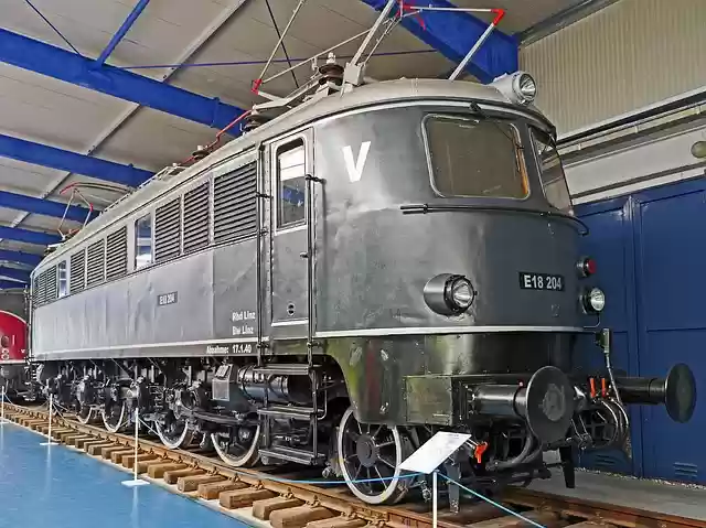 Free download electric locomotive museum prora free picture to be edited with GIMP free online image editor