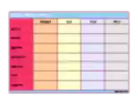 Free download Elegant Weekly Menu Planner Template DOC, XLS or PPT template free to be edited with LibreOffice online or OpenOffice Desktop online
