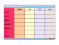 Zarif Haftalık Menü Planlayıcı Şablonunu ücretsiz indirin Microsoft Word, Excel veya Powerpoint şablonunu çevrimiçi LibreOffice veya çevrimiçi OpenOffice Masaüstü ile düzenlenebilir