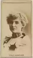Free download Emily Bancker, from the Actors and Actresses series (N45, Type 8) for Virginia Brights Cigarettes free photo or picture to be edited with GIMP online image editor