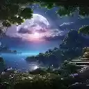 Enchanted Moonlit Lake  screen for extension Chrome web store in OffiDocs Chromium