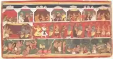Free download Encounters in Mathura: Page from a Dispersed Bhagavata Purana (Ancient Stories of Lord Vishnu) free photo or picture to be edited with GIMP online image editor