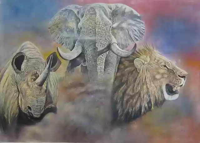 Free download Enormous Art Africa Painting -  free illustration to be edited with GIMP free online image editor