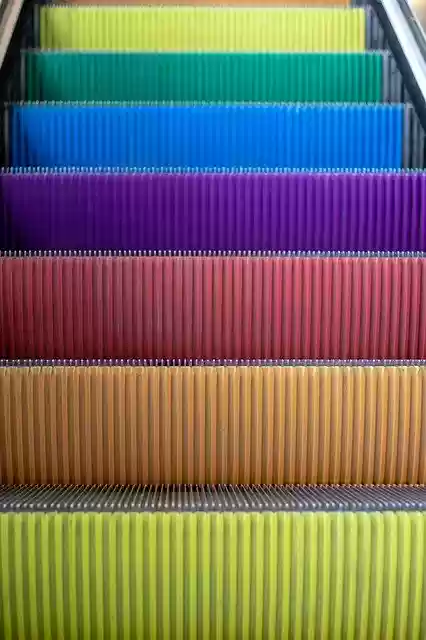 Free download Escalator Colour Yellow -  free photo or picture to be edited with GIMP online image editor
