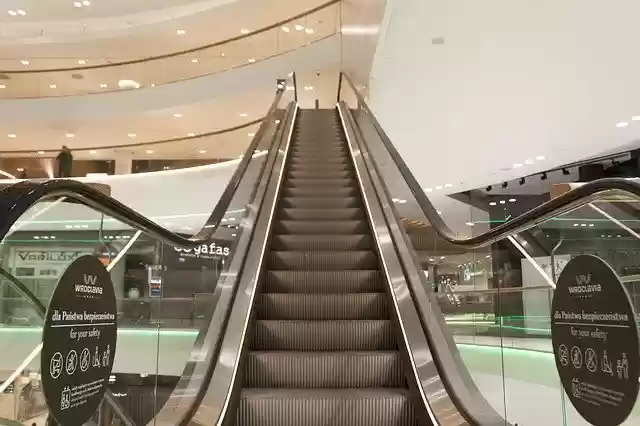 Free download Escalator Shopping Center Building -  free photo or picture to be edited with GIMP online image editor