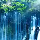 Ethereal Waterfall in a Lush Forest  screen for extension Chrome web store in OffiDocs Chromium