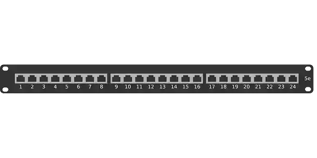 Free download Ethernet Patch Panel Rack Black - Free vector graphic on Pixabay free illustration to be edited with GIMP free online image editor