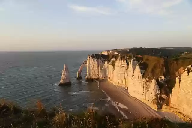 Free download etretat landscape nature sea cliff free picture to be edited with GIMP free online image editor