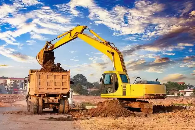 Free download excavator work transportation truck free picture to be edited with GIMP free online image editor