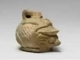 Free download Faience aryballos (oil bottle) in the form of a hedgehog free photo or picture to be edited with GIMP online image editor