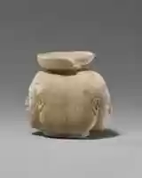 Free download Faience aryballos (perfume vase) in the form of two heads free photo or picture to be edited with GIMP online image editor