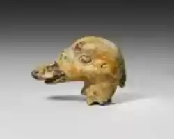 Free download Faience fragment of a duck askos (flask with spout) free photo or picture to be edited with GIMP online image editor