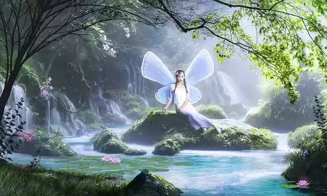 Free download fairy river woods magical creature free picture to be edited with GIMP free online image editor