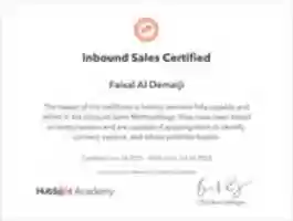 Free download Faisal A. Al Demaiji - Inbound Sales Certified free photo or picture to be edited with GIMP online image editor
