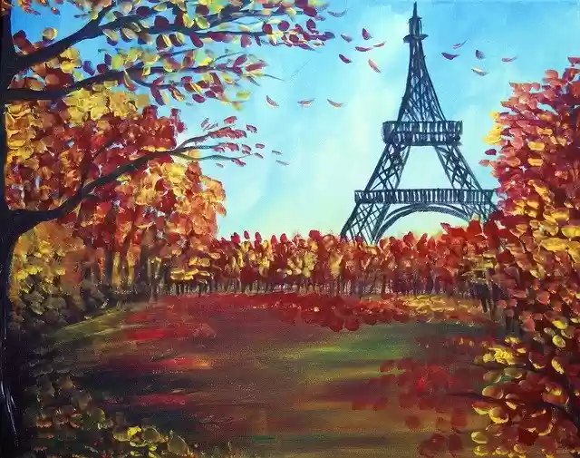 Free download Fall October Paris -  free illustration to be edited with GIMP free online image editor