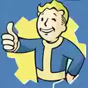 Tela azul do Fallout Pip Boy para extensão da loja virtual do Chrome no OffiDocs Chromium