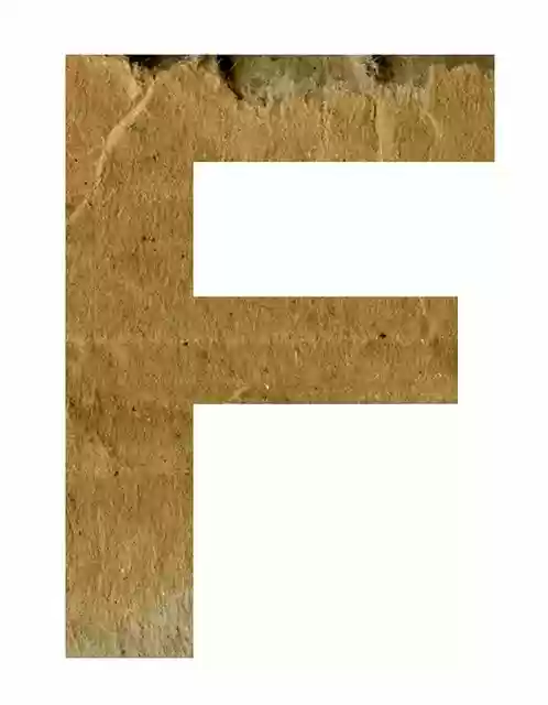 Free download F Alphabet Letter -  free illustration to be edited with GIMP free online image editor