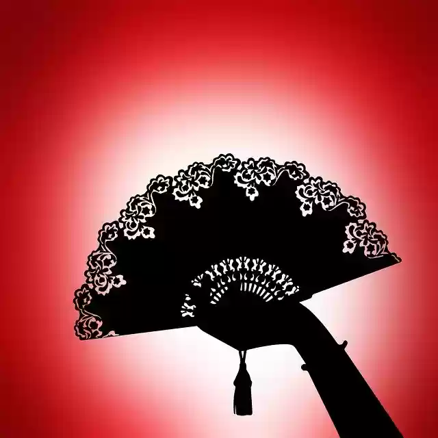 Free download Fan Black Red -  free illustration to be edited with GIMP free online image editor