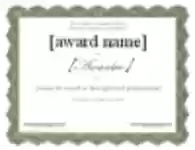 Free download Fancy Certificate Microsoft Word, Excel or Powerpoint template free to be edited with LibreOffice online or OpenOffice Desktop online