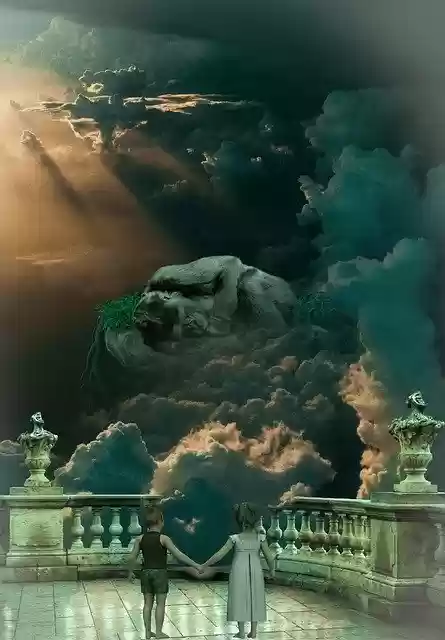 Free download Fantasy Animal Sky free photo template to be edited with GIMP online image editor