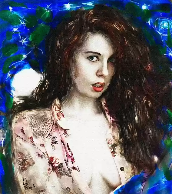 Free download Fantasy Cosmic Woman Art -  free illustration to be edited with GIMP free online image editor