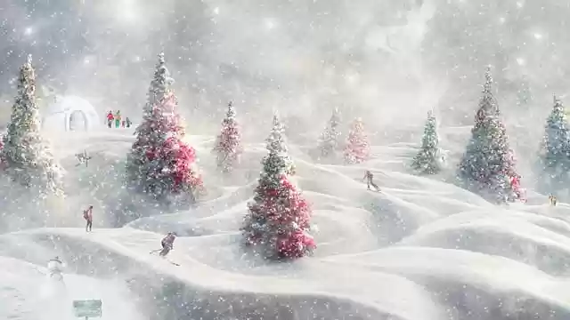 Free download fantasy illustration winter landscape free picture to be edited with GIMP free online image editor