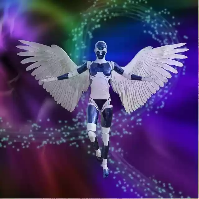 Free download Fantasy Robot Wings -  free illustration to be edited with GIMP free online image editor