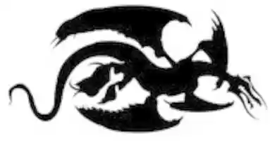 Free download Feathered Sea Dragon Silhoutte free photo or picture to be edited with GIMP online image editor