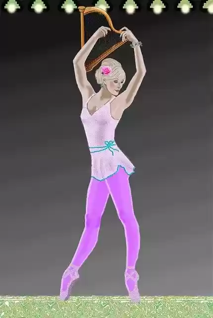 Free download Female Ballerina Performance -  free illustration to be edited with GIMP free online image editor