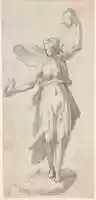 Free download Female Figure Holding Wreaths free photo or picture to be edited with GIMP online image editor
