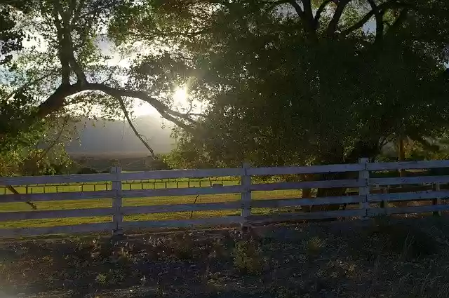 Free download Fence Dusk Twilight -  free photo or picture to be edited with GIMP online image editor