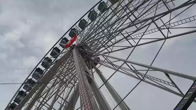 Free download Ferris Wheel Gondola Sky -  free free photo or picture to be edited with GIMP online image editor